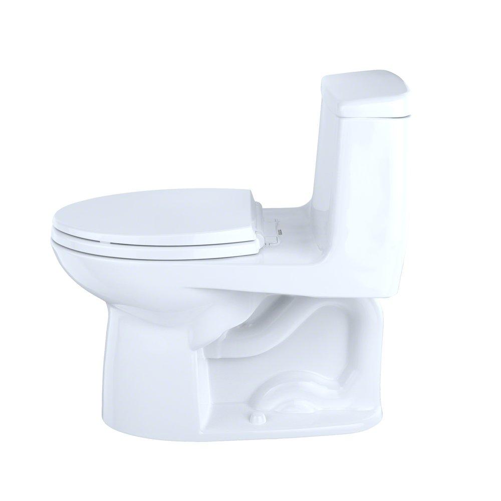 TOTO Cotton 1.28 gpf Elongated One Piece Toilet with Left-Hand Trip Lever 