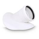 TRENCH TOUGH PLUS White Gasket PVC Saddle Sewer Wye w/ Strap 