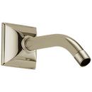 7 in. Wall Mount Shower Arm and Flange in Polished Nickel