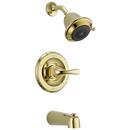 Single Handle Multi Function Bathtub & Shower Faucet in Polished Brass (Trim Only)