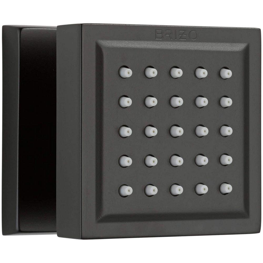 Brizo Matte Black Single Function Body Spray 
