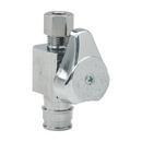 BrassCraft Chrome Plated F1960 x OD Compression Lever Handle Straight Supply Stop Valve in Chrome Plated 