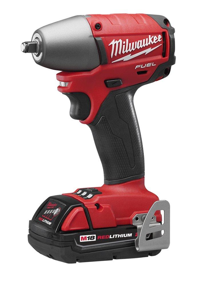 Milwaukee&reg; 18V Red Lithium Impact Wrench Kit with Friction Ring 