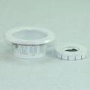 2-7/8 x 1-15/16 x 1/2 in. NPT Painted Carbon Steel Escutcheon in Signal White