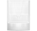 60 in. x 36-1/4 in. Tub & Shower Unit in White with Left Drain