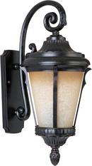 26-1/2 in 26W 1-Light Fluorescent Outdoor Wall Lantern in Espresso