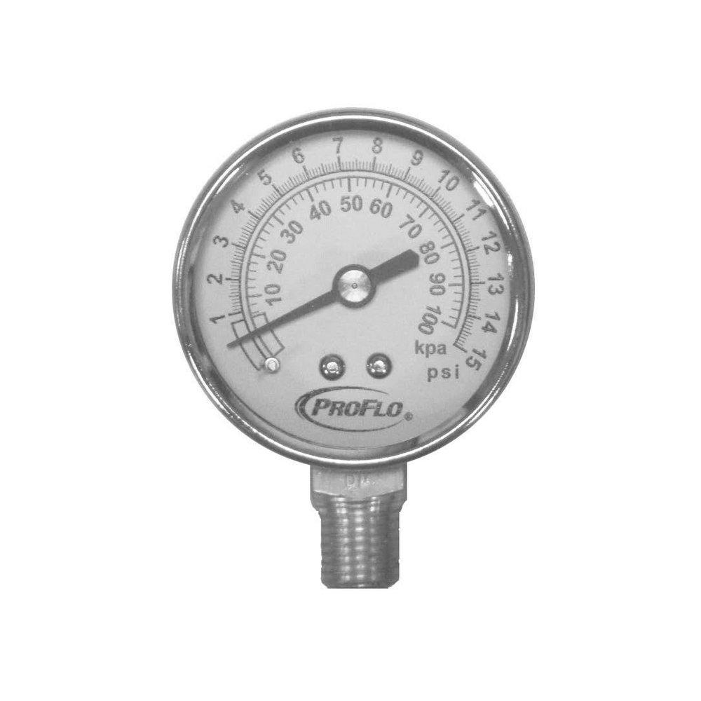 PROFLO® Dual Scale Liquid Filled Pressure Gauge 