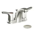 Two Handle Centerset Bathroom Sink Faucet in Brushed Nickel