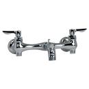 American Standard Polished Chrome Two Lever Handle Wall Mount Service Faucet 