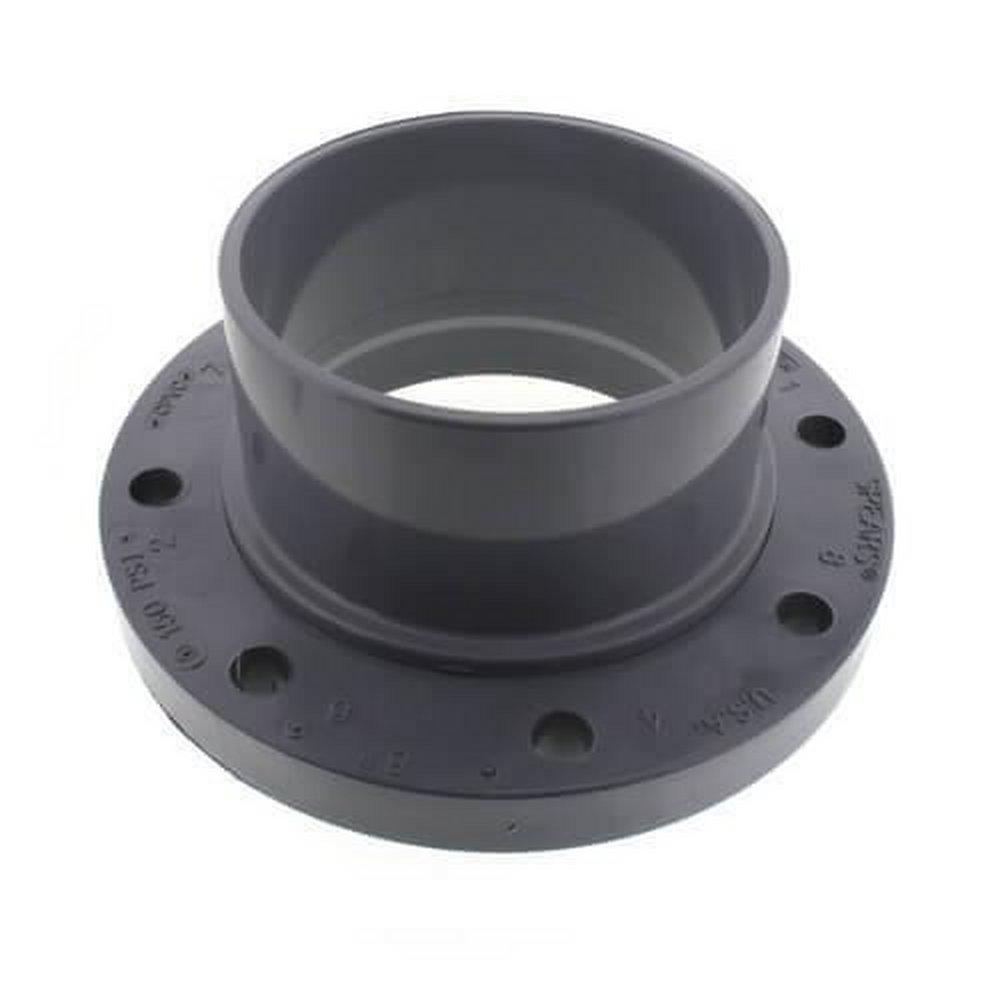 Grey Spigot Schedule 80 CPVC Flange with Ring 