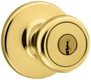 Kwikset Polished Brass Keyed Entry Door Knob 
