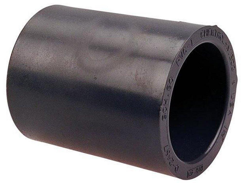 Chemtrol Dark Grey Socket Schedule 80 PVC Coupling 