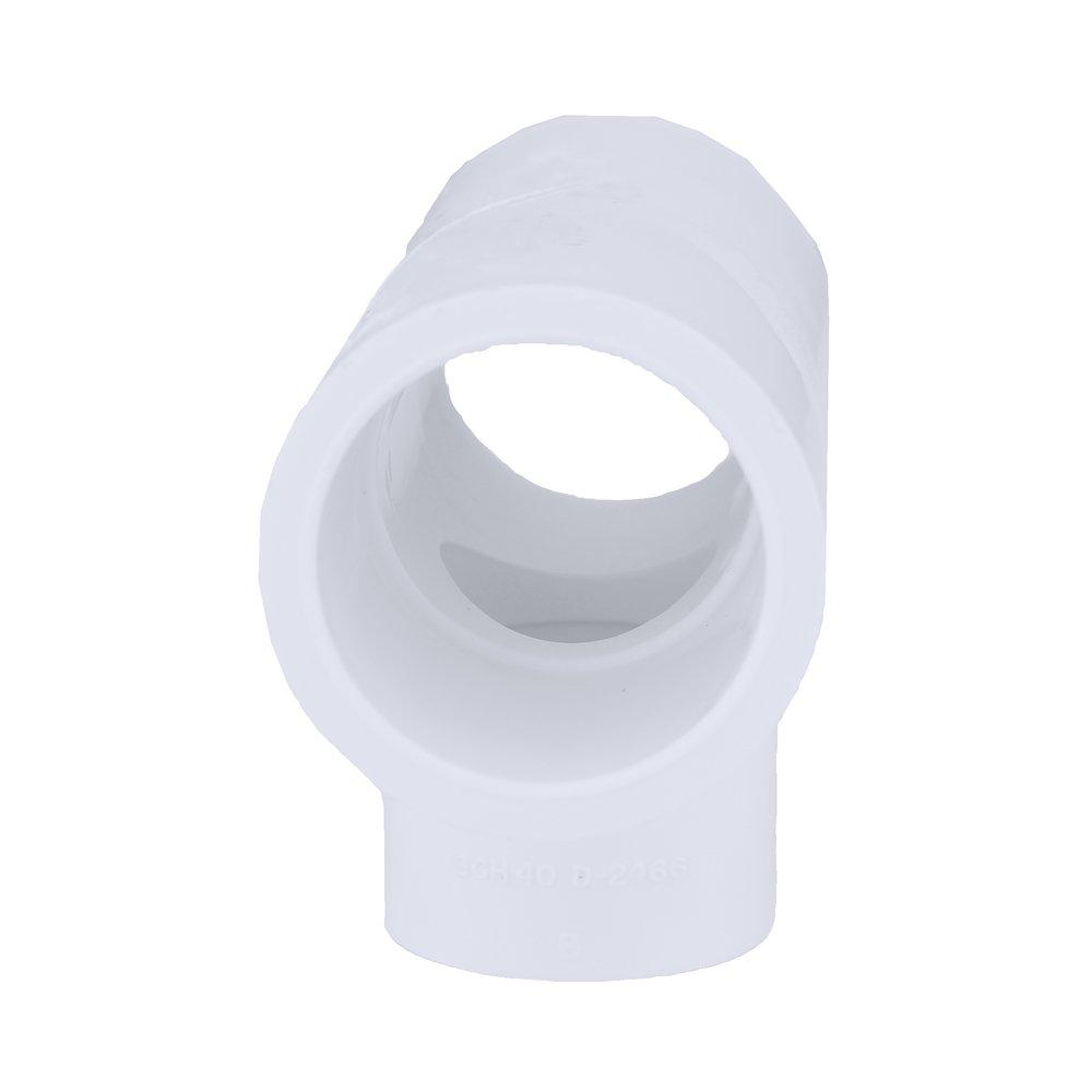White PVC Schedule 40 Tee 