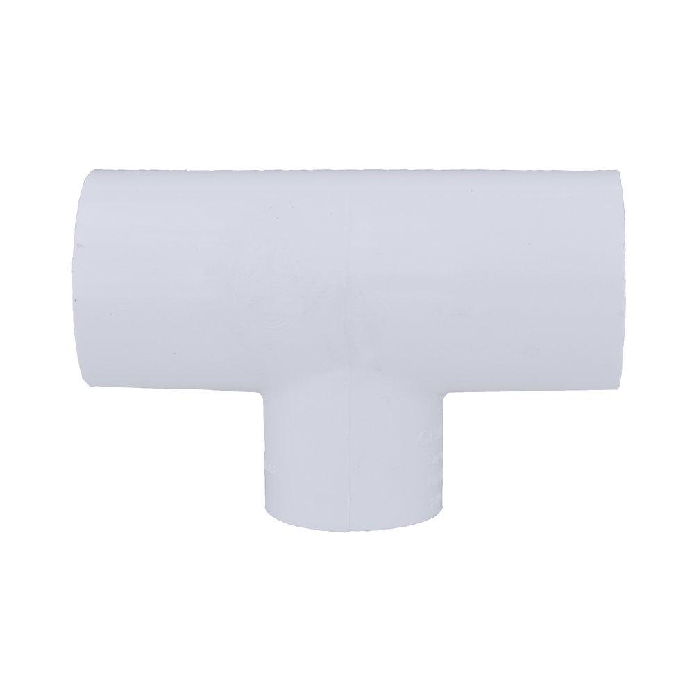 White PVC Schedule 40 Tee 