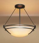 Hubbardton Forge Dark Smoke 16-8/10 in. 3-Light Semi-Flushmount Ceiling Light 