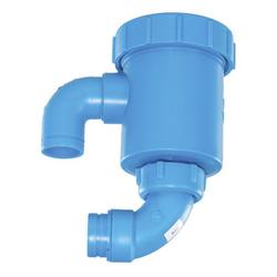 2 in. No-Hub Straight Polypropylene Swivel Drum Trap