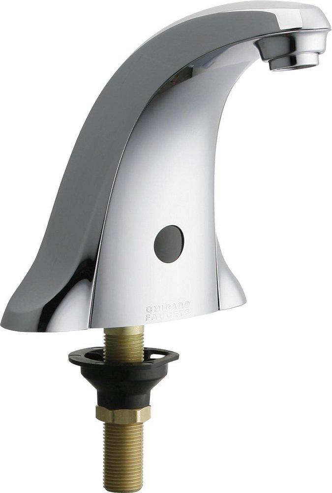 Chicago Faucets Polished Chrome Electronic Bathroom Sink Faucet 