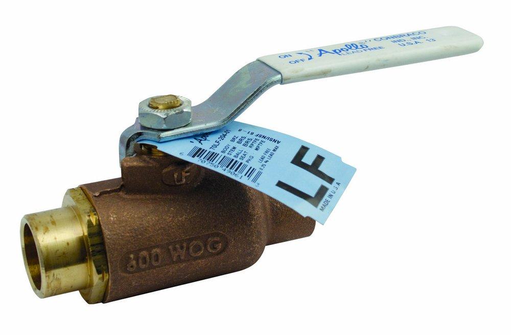 Apollo Valves Stainless Steel Bronze Regular Port Solder 600# Ball Valve 