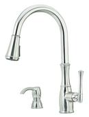1.8 gpm Single Lever Handle Pull-Down Kitchen Faucet in Stainless Steel
