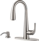 1.8 gpm Single Lever Handle Bar Faucet in Stainless Steel