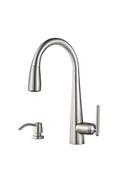 Pfister Stainless Steel Single Handle Pull Down Kitchen Faucet 