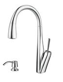 1.8 gpm Pull-Down Kitchen Faucet with Single Lever Handle in Polished Chrome