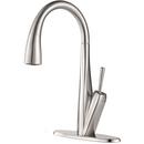 1.8 gpm Pull-Down Kitchen Faucet with Single Lever Handle in Stainless Steel