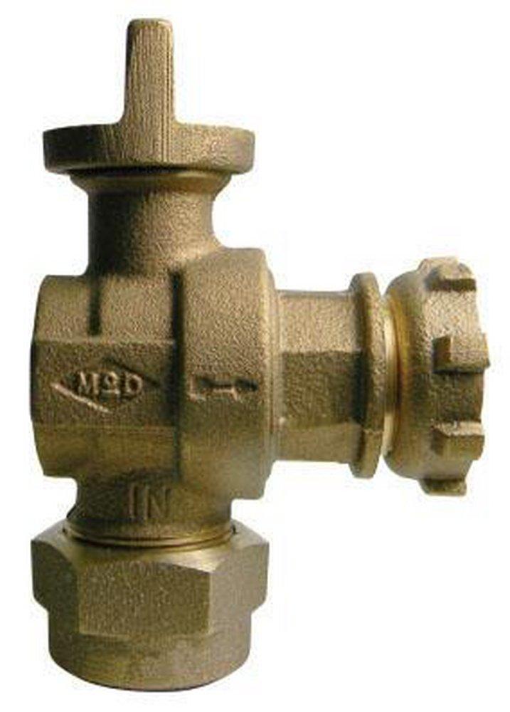 A.Y. McDonald CTS x Meter Brass Angle Ball Valve 
