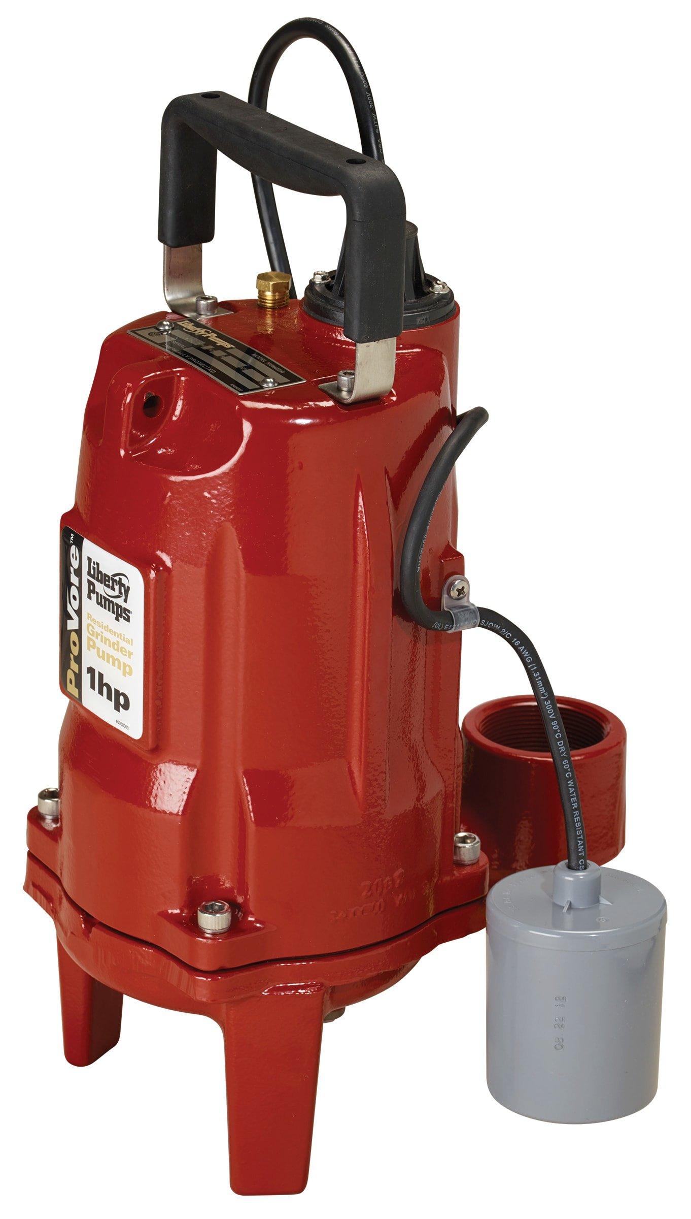 Liberty Pumps Red 1 HP 115V Submersible Grinder Pump 