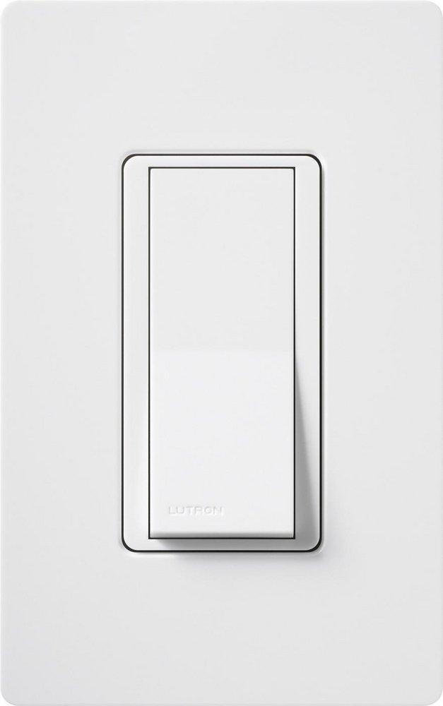 Lutron Electronics White 15A 120V 1-Pole Paddle Switch 