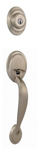 Kwikset Satin Nickel Single Cylinder Handleset Deadbolt 