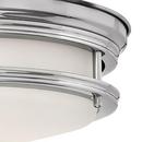Hinkley Chrome 2-Light Ceiling Light Fixture with Etched Opal Glass 