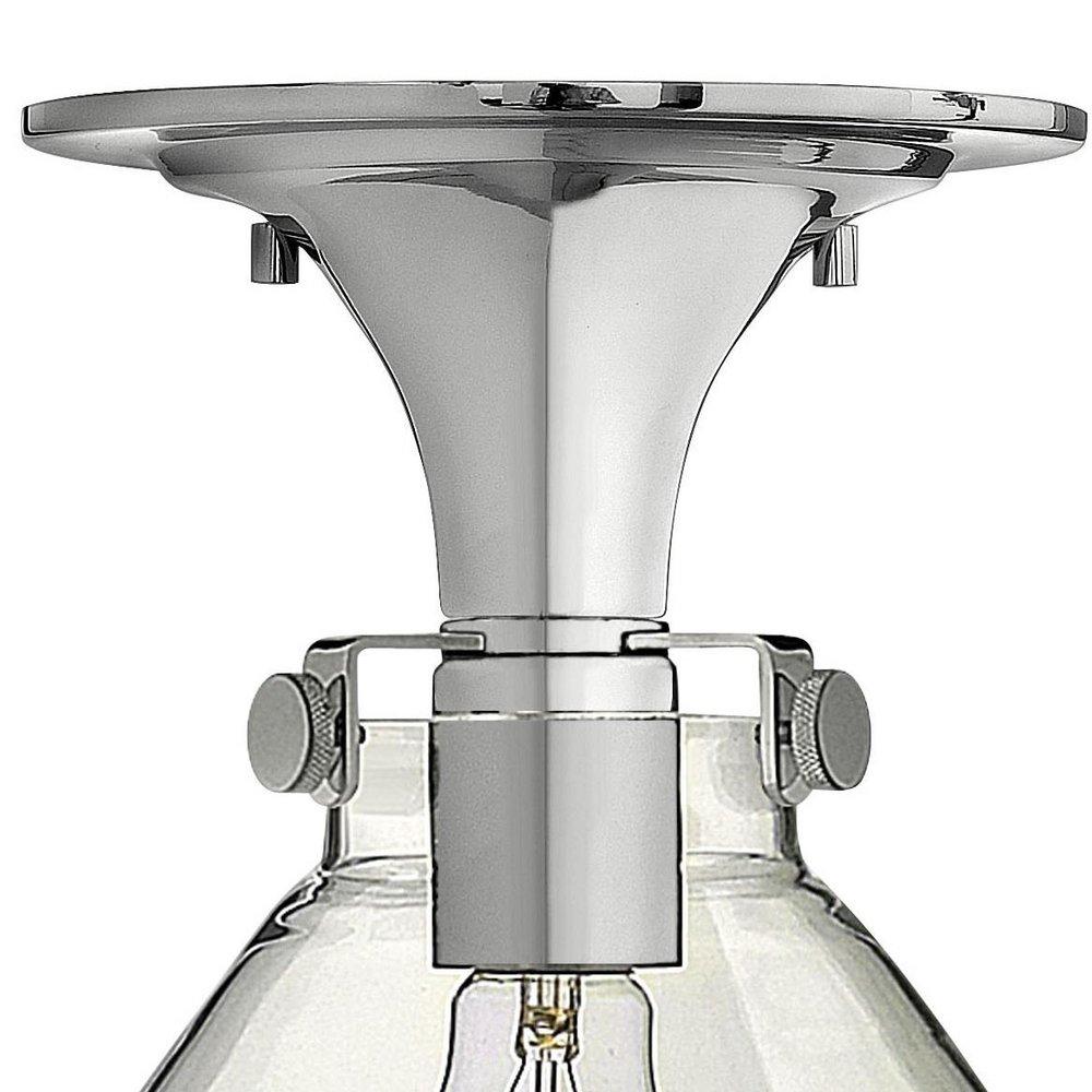 Hinkley Chrome Polished Chrome 1 100 Watts Medium Incandescent Ceiling Light Semi 
