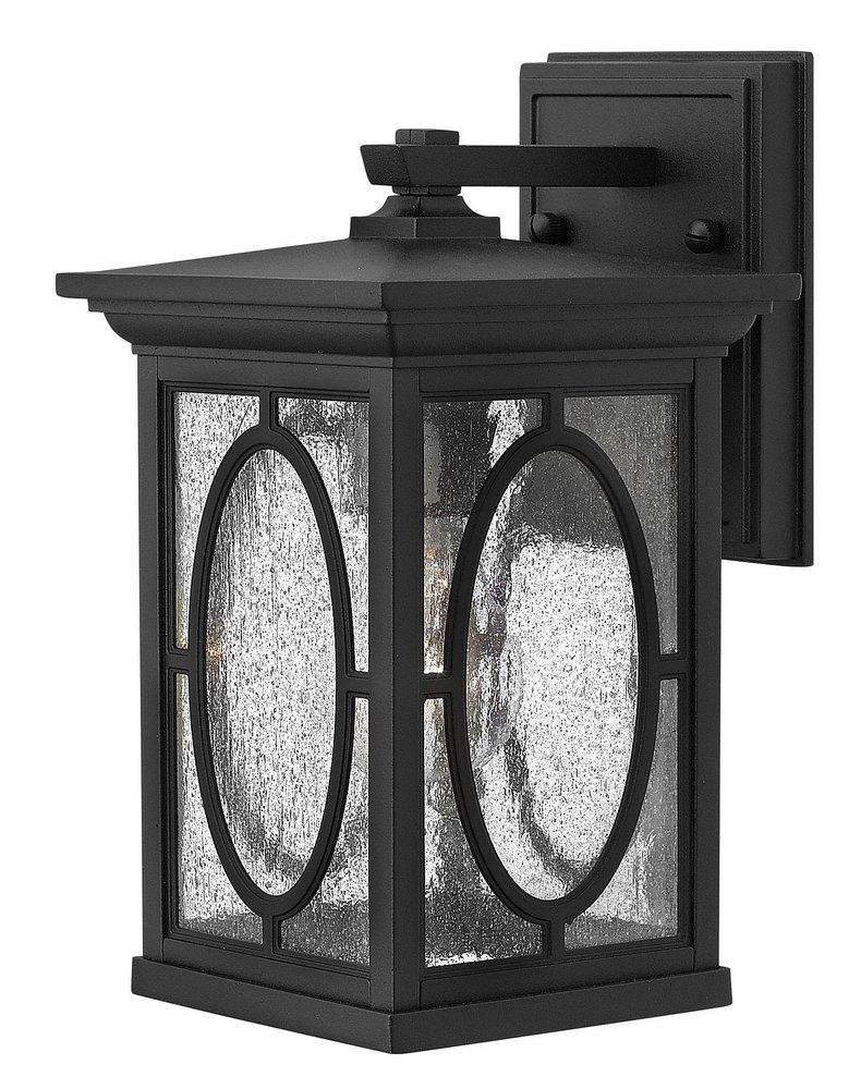 Hinkley Black 10-3/4 in. 75W 1-Light Outdoor Wall Lantern 
