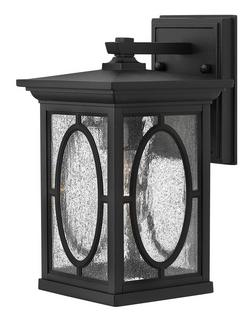 10-3/4 in. 75W 1-Light Outdoor Wall Lantern in Black