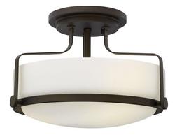10 in. 3-Light Semi-Flushmount Ceiling Light in Oil Rubbed Bronze