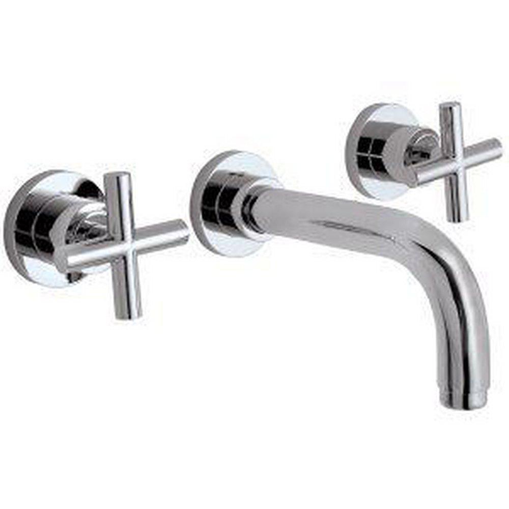 California Faucets Polished Chrome Double Cross Handle Wall Mount Vessel 