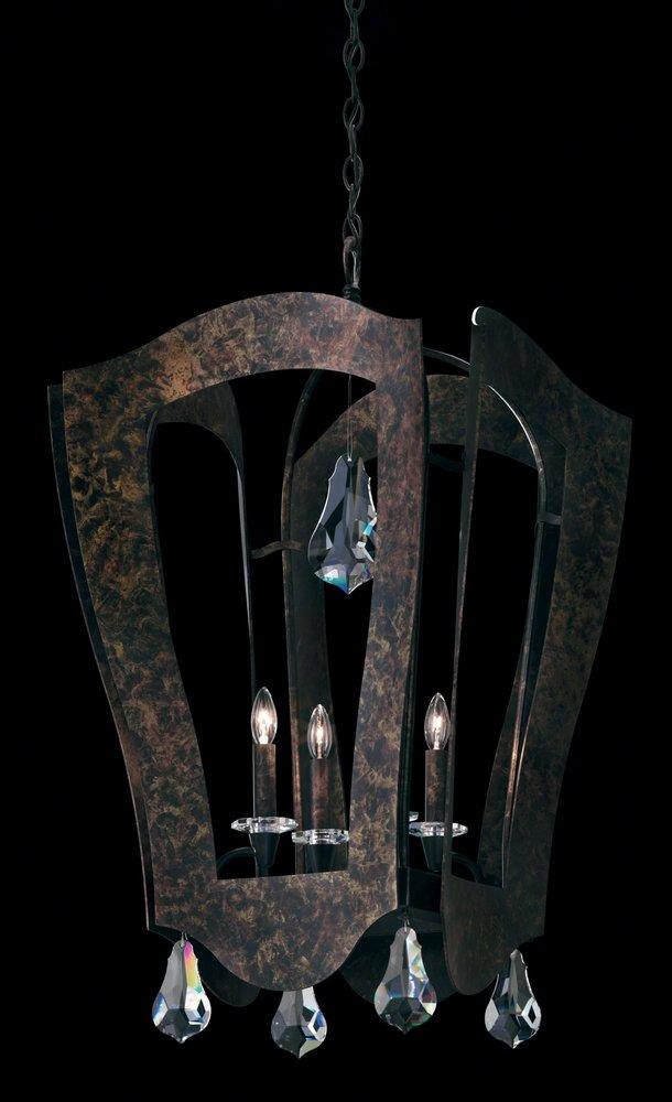 Schonbek Antique Silver 240W 4-Light Pendant 