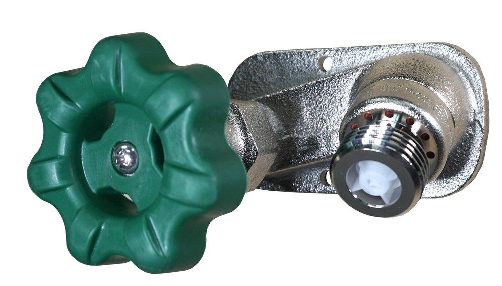 PRIER Products Satin Nickel 12 in. Self Draining Residential Wall Hydrant 