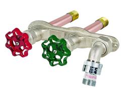 10 x 3/4 x 1/2 in. MIP x FIP Hot and Cold Residential Anti-Siphon Wall Hydrant