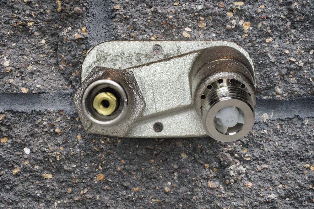 PRIER Products Satin Nickel Plated MIP x Female Sweat Self Drain Wall Hydrant 