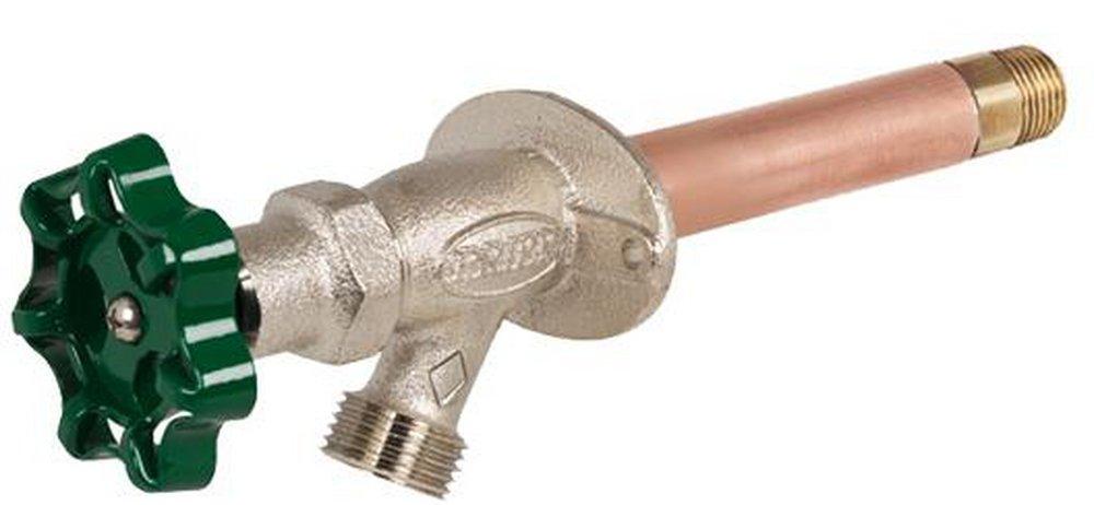 PRIER Products Satin Nickel Plated 8 in. Crimp PEX Residential Wall Hydrant 