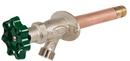 PRIER Products Satin Nickel Plated 8 in. Crimp PEX Residential Wall Hydrant 