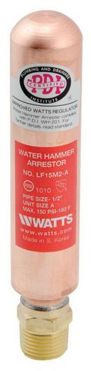 1/2 in. Copper and Plastic NPT Water Hammer Arrestor