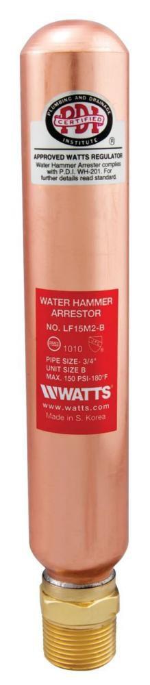 Watts Copper and Plastic NPT Water Hammer Arrestor 