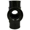 Black Spigot x FNPT Cast Iron Reducing Sanitary Tapped Cross 
