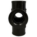 Black Spigot x FNPT Cast Iron Reducing Sanitary Tapped Cross 