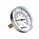 Watts Zinc Plated 1/2 - 2-1/2 in. Back Entry Bimetal Thermometer 