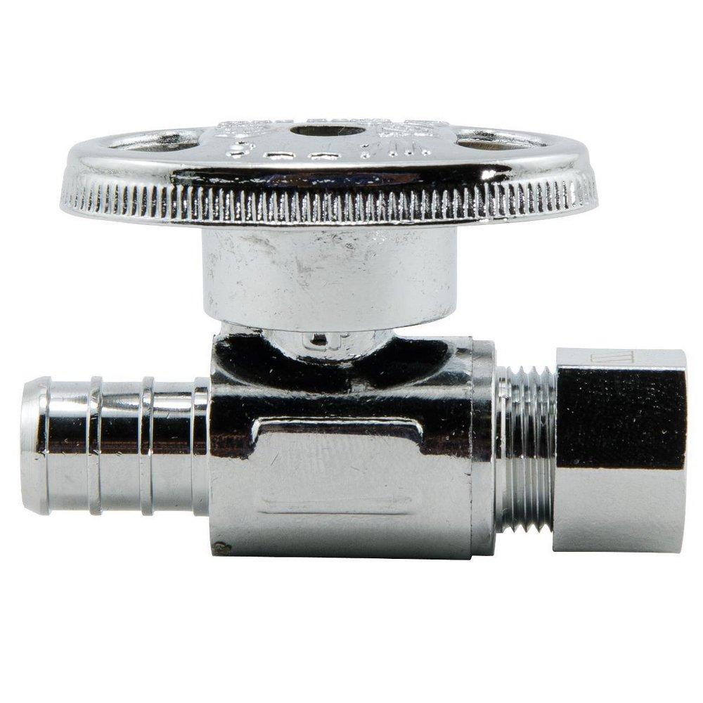 Sioux Chief Chrome F1807 x OD Compression Supply Stop Valve in Chrome 