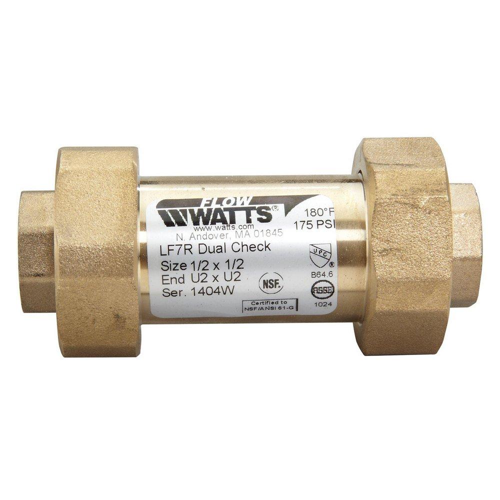 Watts Bronze Brass Union FNPT Backflow Preventer 